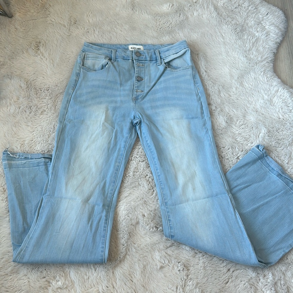 BLACK LABEL DENIM BELLY BOTTOM PANTS